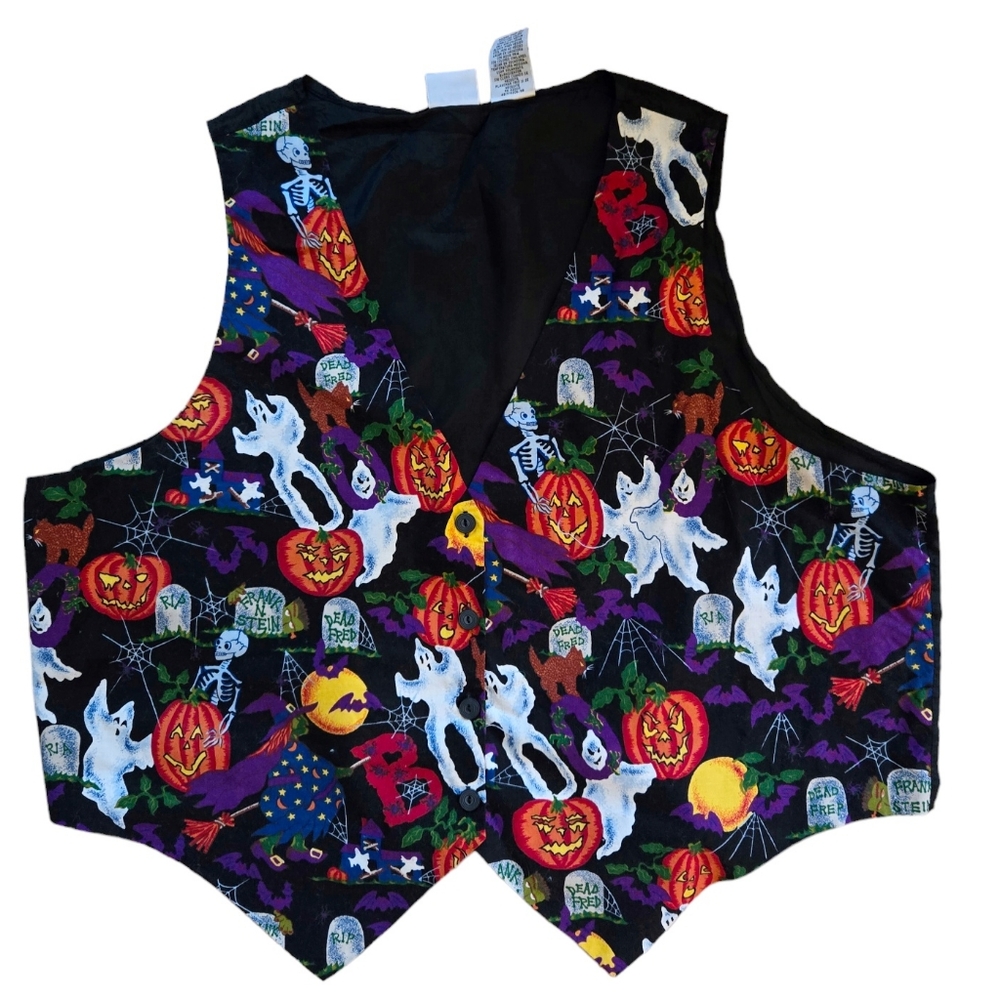 Vintage 1990s Basic Editions Halloween vest